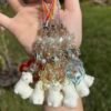 A colorful variety of fuzzy lamb charms