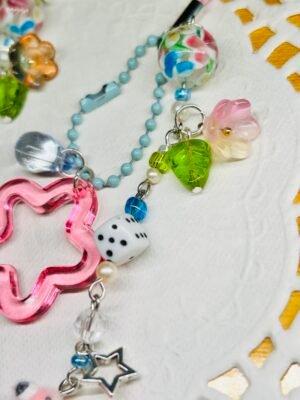 fuzzy flamingo charm