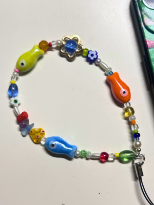 Tropical Fish phone charm close-up